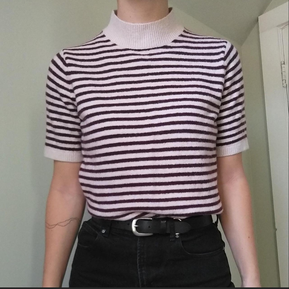 LOFT Mock Neck Sweater Tee